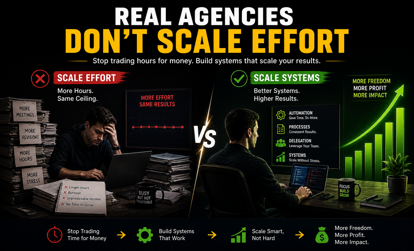 Real Agencies Don’t Scale Effort
